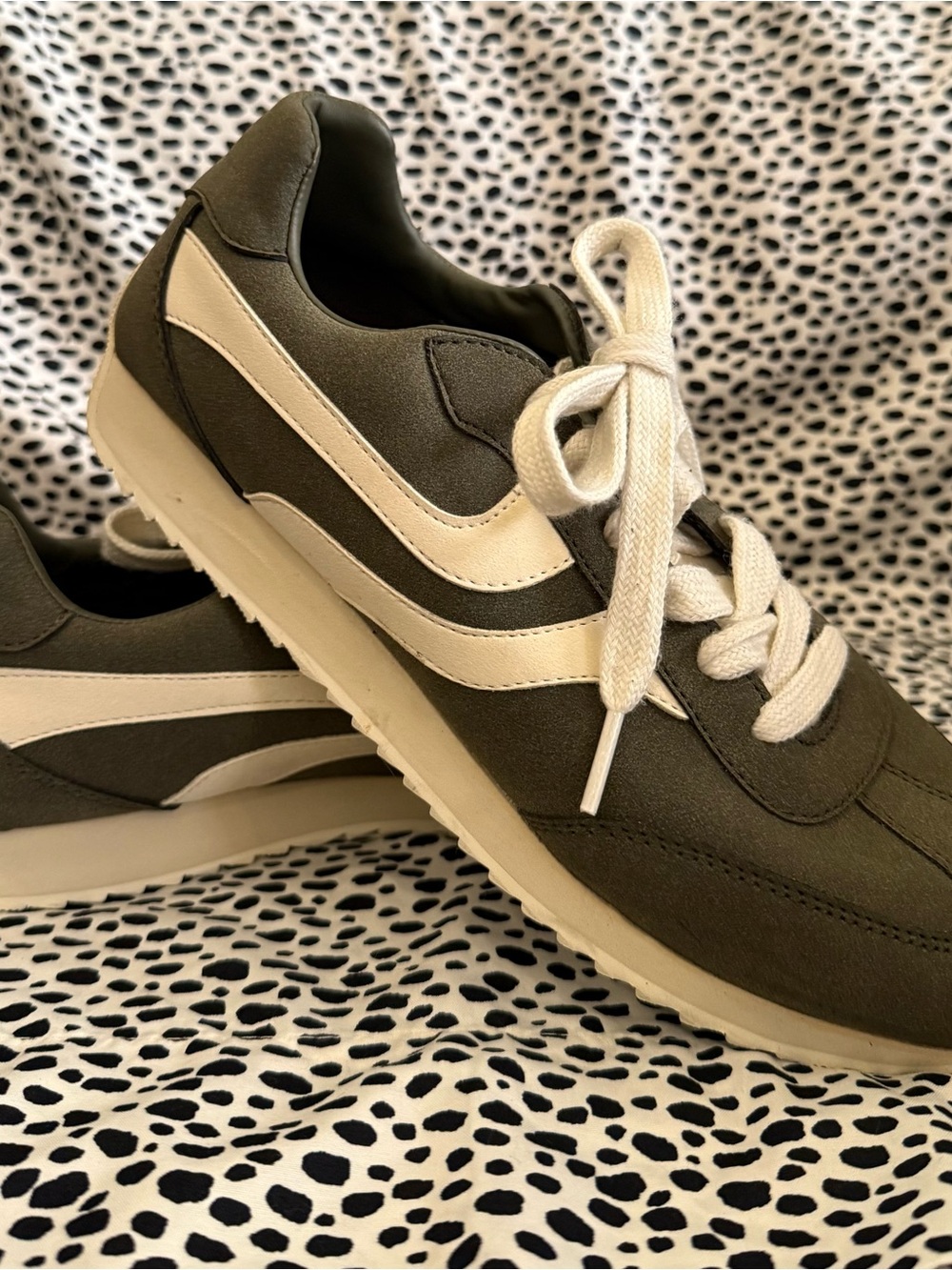 Banana Republic Olive Green Sneakers Size 8